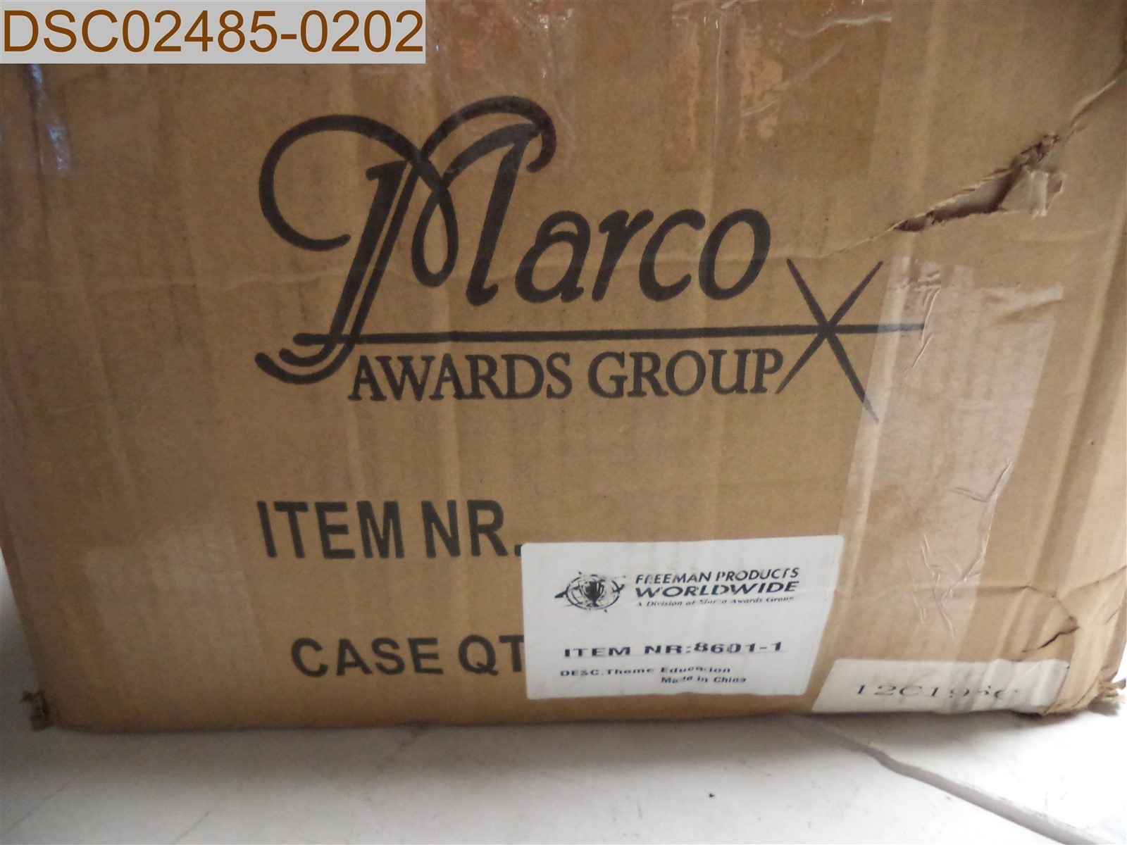 QTY=100 PCS: Marco Awards Group. DESC. Theme Education 8601-1