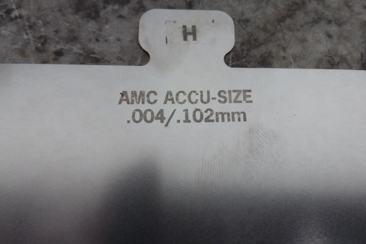 American Metals Co. H300 304 SS Size H Starter Precut Slotted Shim Kit