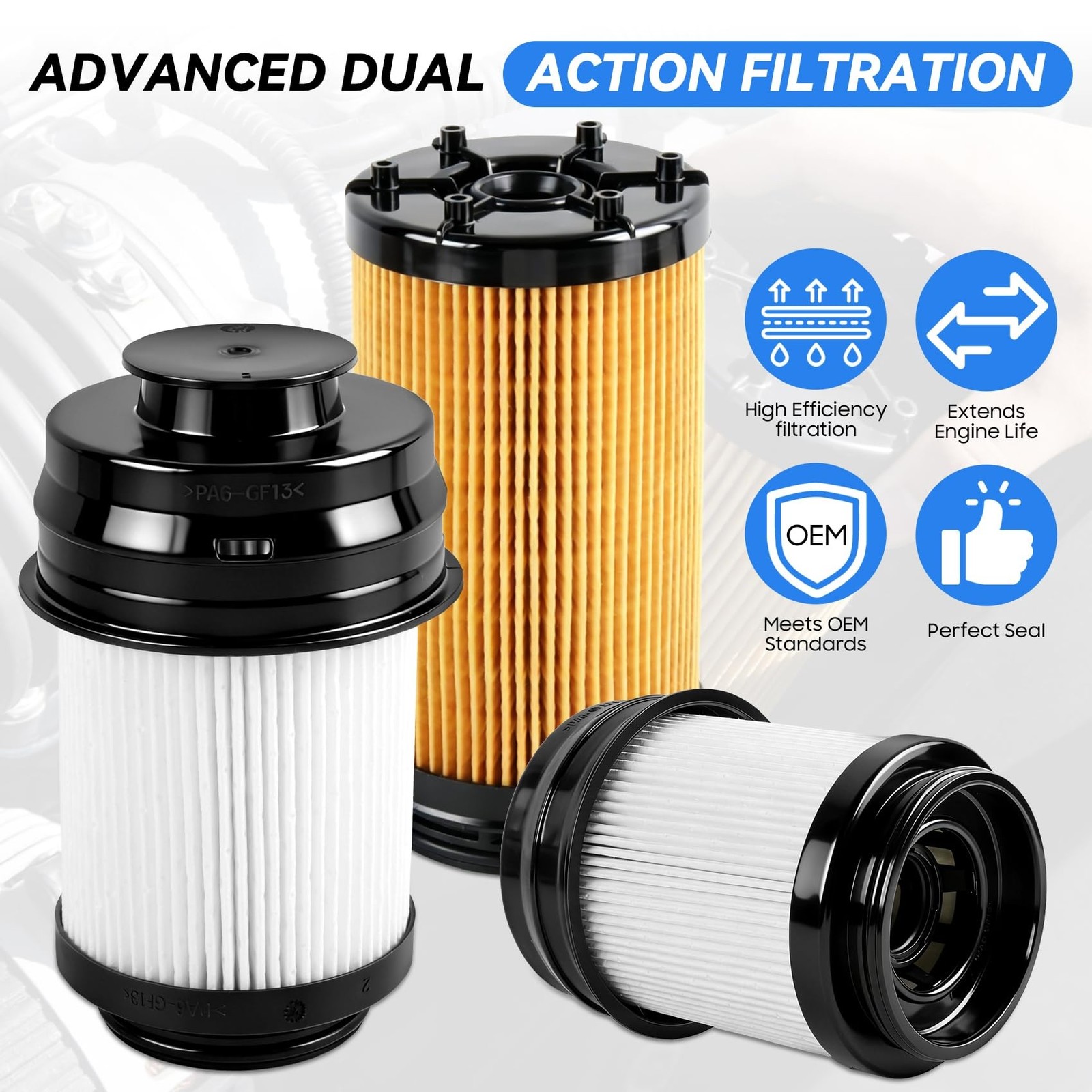 6.7 Cummins Fuel Filter & Water Separator Set for 2025-2026 RAM 2500/3500/450…