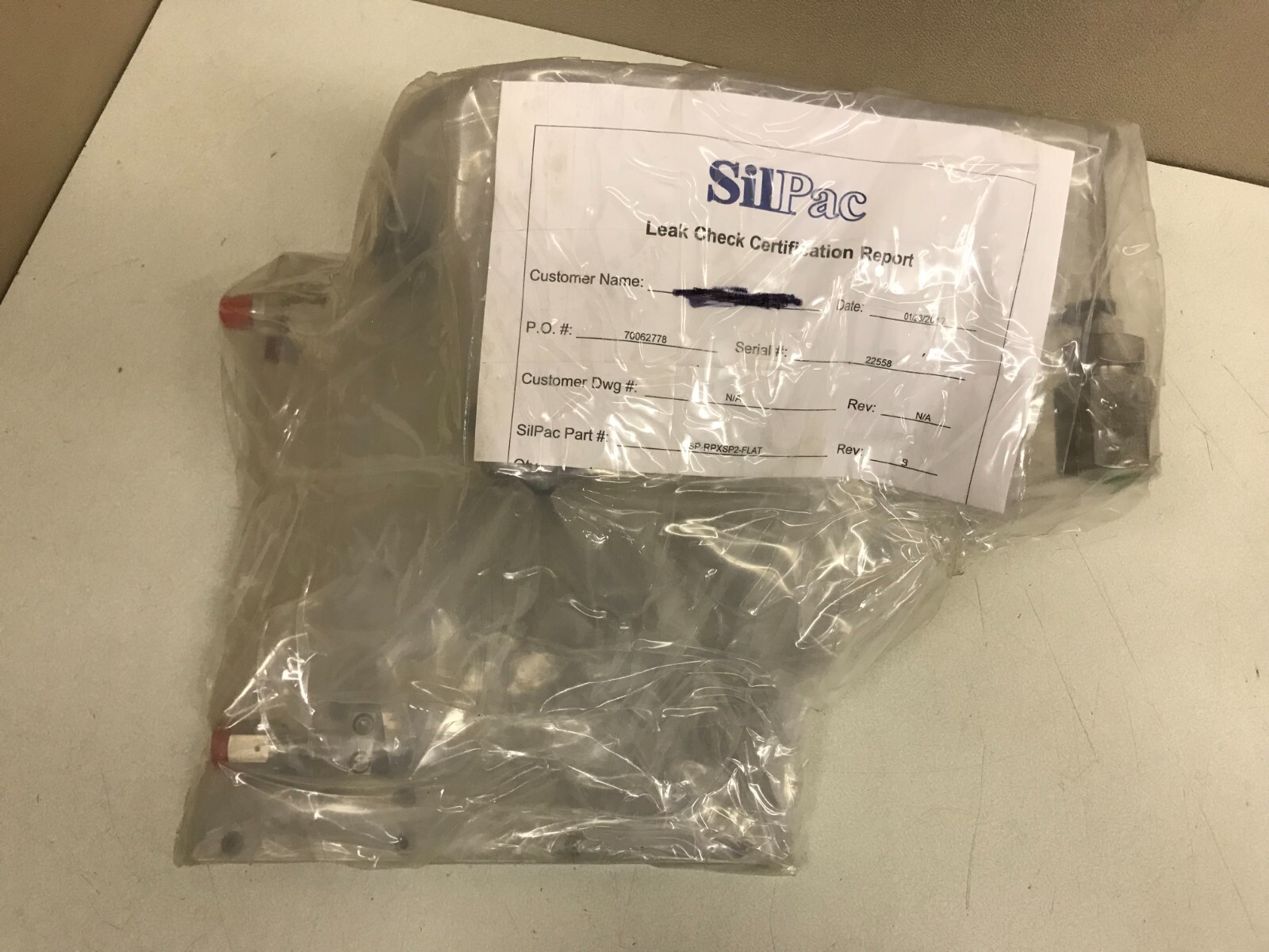 NEW SilPac SP-RPXSP2-FLAT 2-Valve Gas Panel