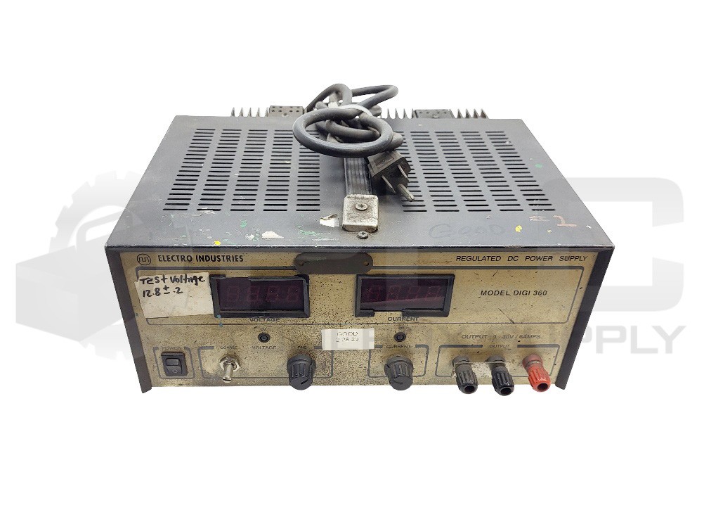 ELECTRO INDUSTRIES DIGI 360 REGULATED DC POWER SUPPLY 0-30V 6A