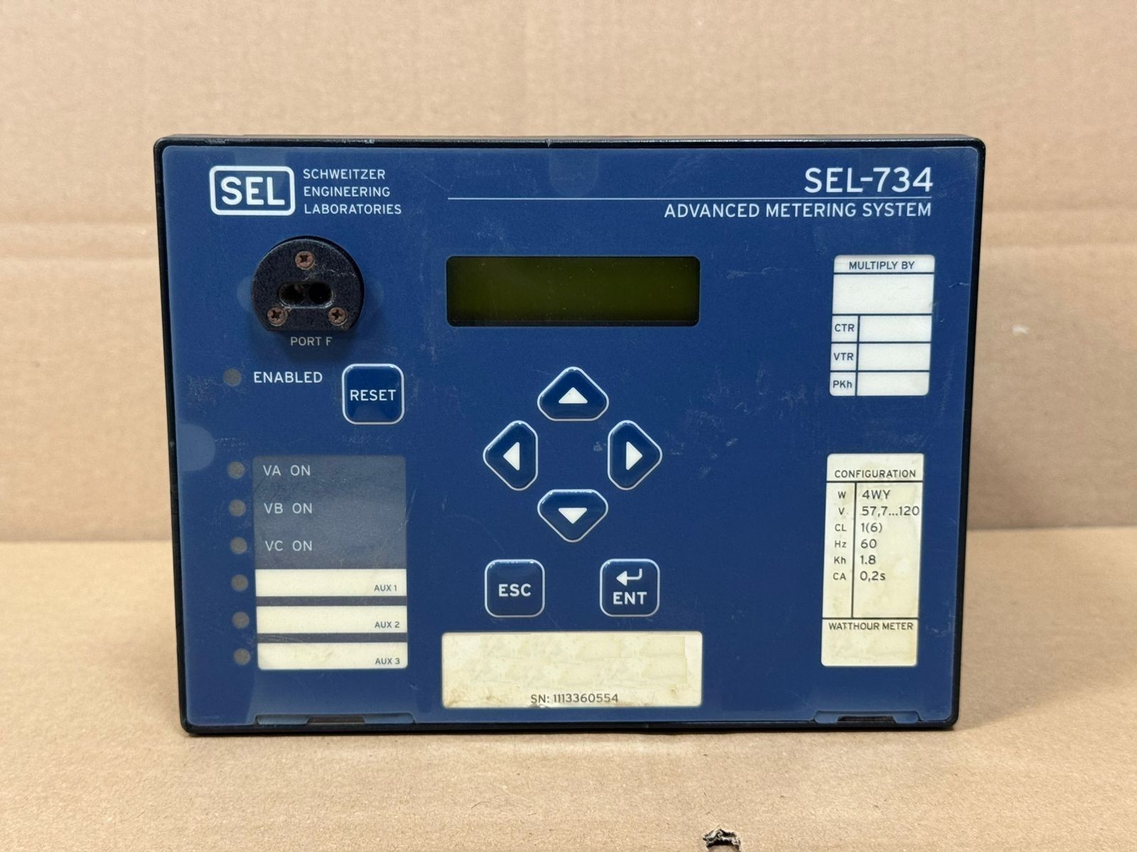 SEL / Advanced Metering System / SEL-734 / 0734P19H1D1316EXX6D3A