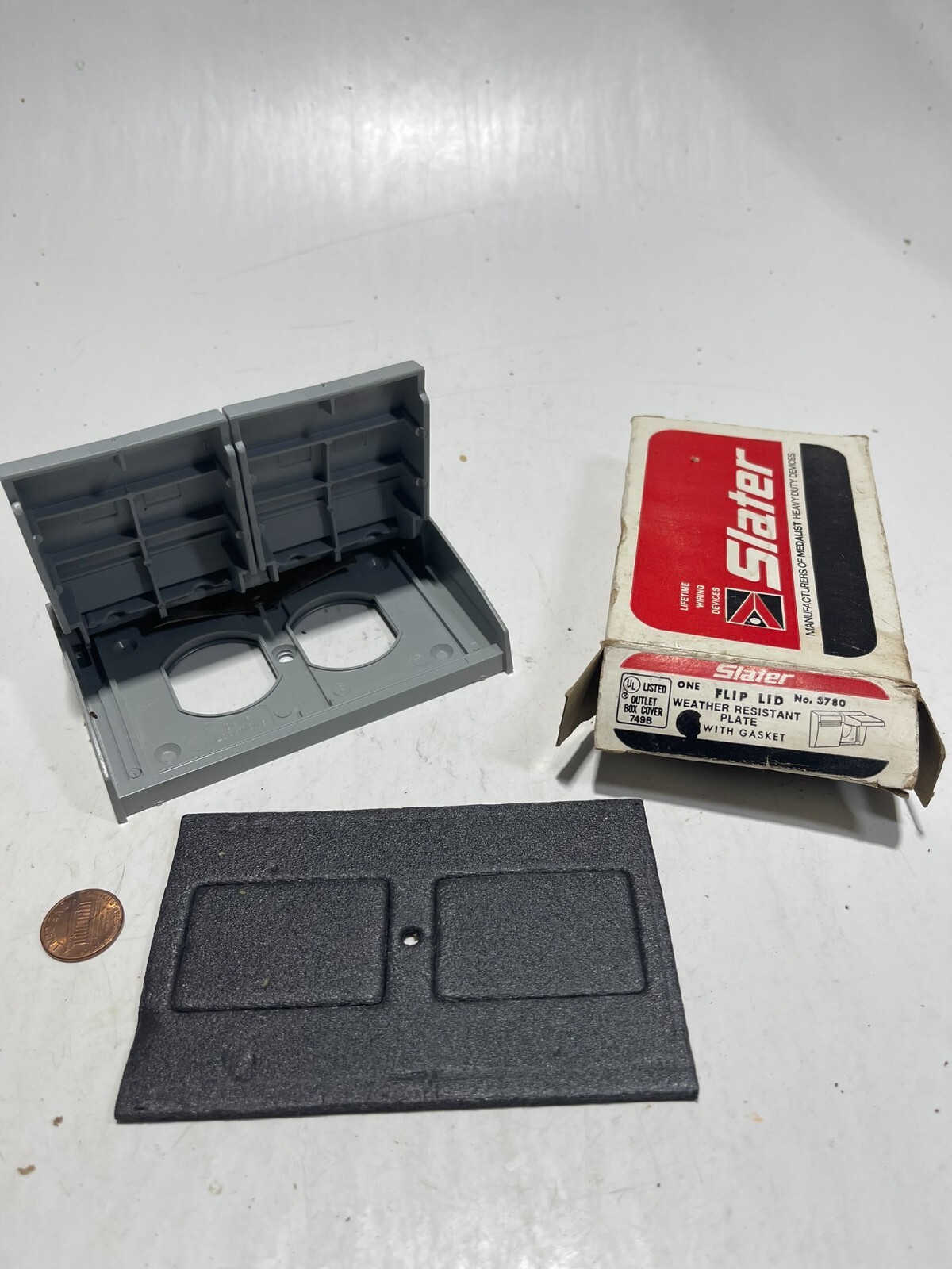 Slater Flip Lid #3780 Weather Resistant Plate With Gasket