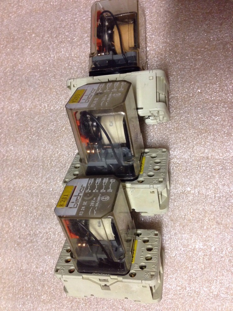 Schrack 111PGS & Bircher R3, 24V, Lot Of 3, ShipSameDay W/2-3DayShipping #1374Y