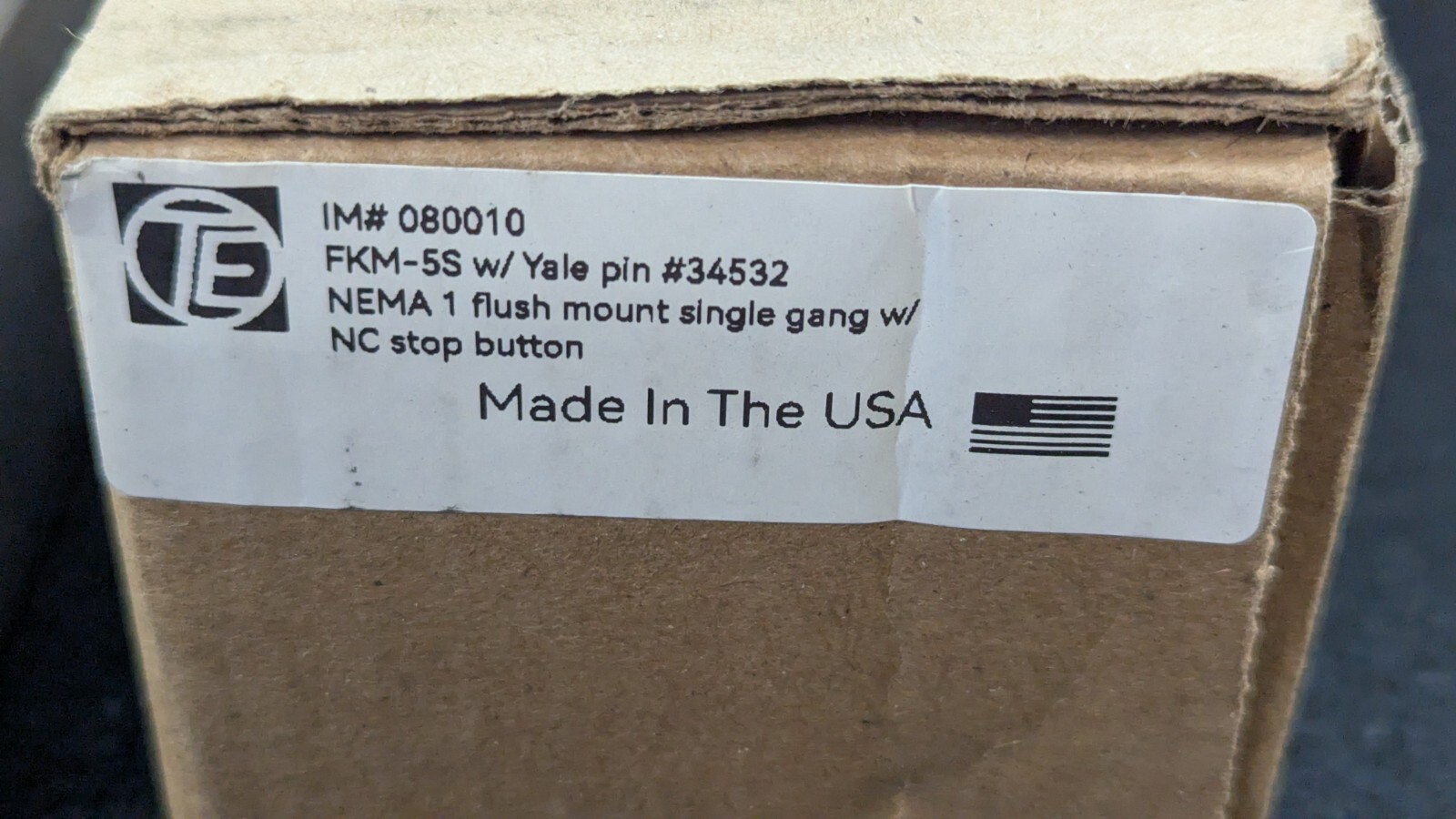 TE FKM Flush Mounted Compact Key Switch YALE 34532 – Made in USA 🔥New🔥