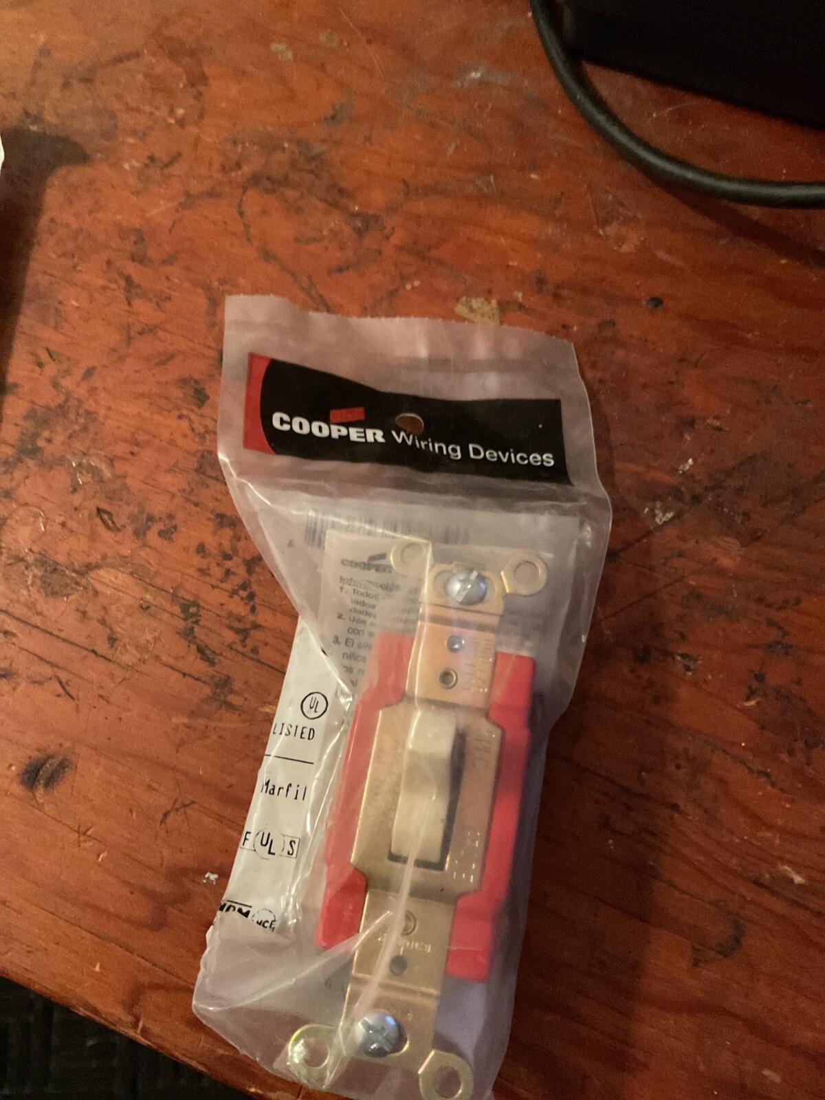 NEW Cooper 2221V Single Pole Industrial Ivory Toggle Light Switch (S-1245)
