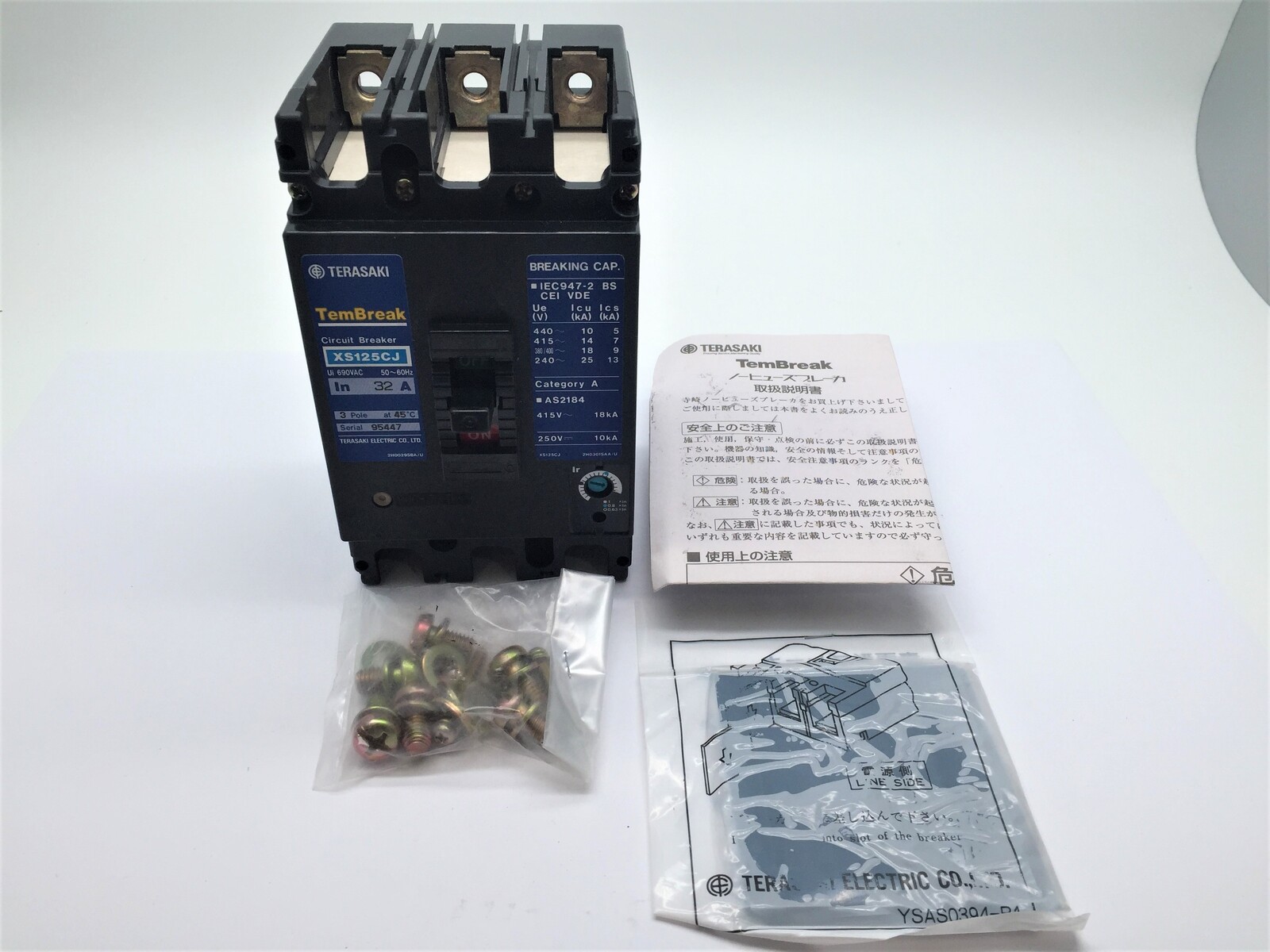 Terasaki Tembreak XS125CJ Circuit Breaker 32A 3 Pole 3P 18kA 415V