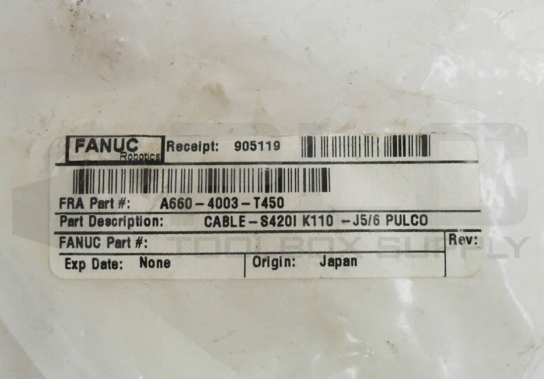 NEW FANUC A660-4003-T450 CABLE S420I K110-J5/6 PULCO