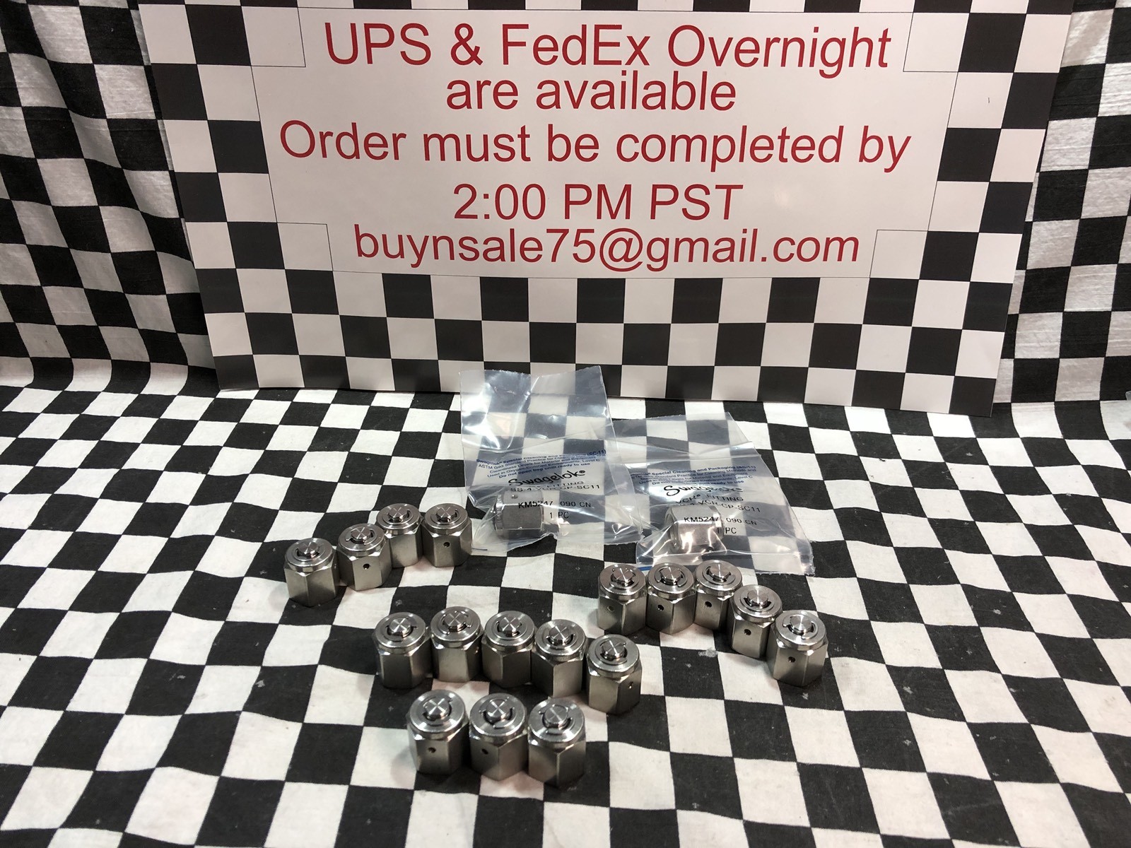 Lot Of 18, Swagelok CAP VCR 1/4″ VR, SS-4-VCR-CP-SC11, SHIPSAMEDAY#128E3