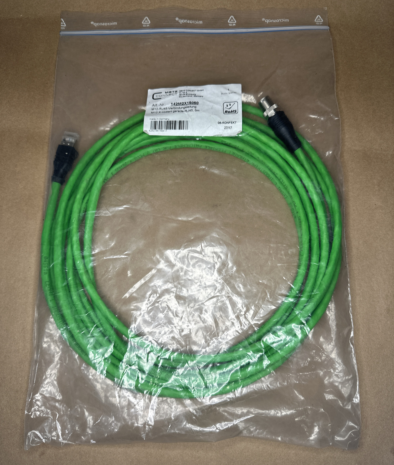 Metz Connect 142M2X15050 5m , NEW