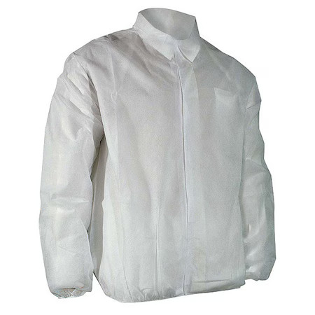 Cellucap 6512Ewhlxx Disposable Lab Coat, Polypropylene, Hook-And-Loop Closure,