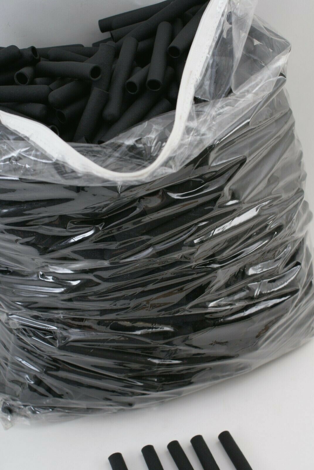 NEW SINCLAIR & RUSH EXTRUDED DENSE BLACK RUBBER GRIPS / HANDLES / CAPS – DOZENS