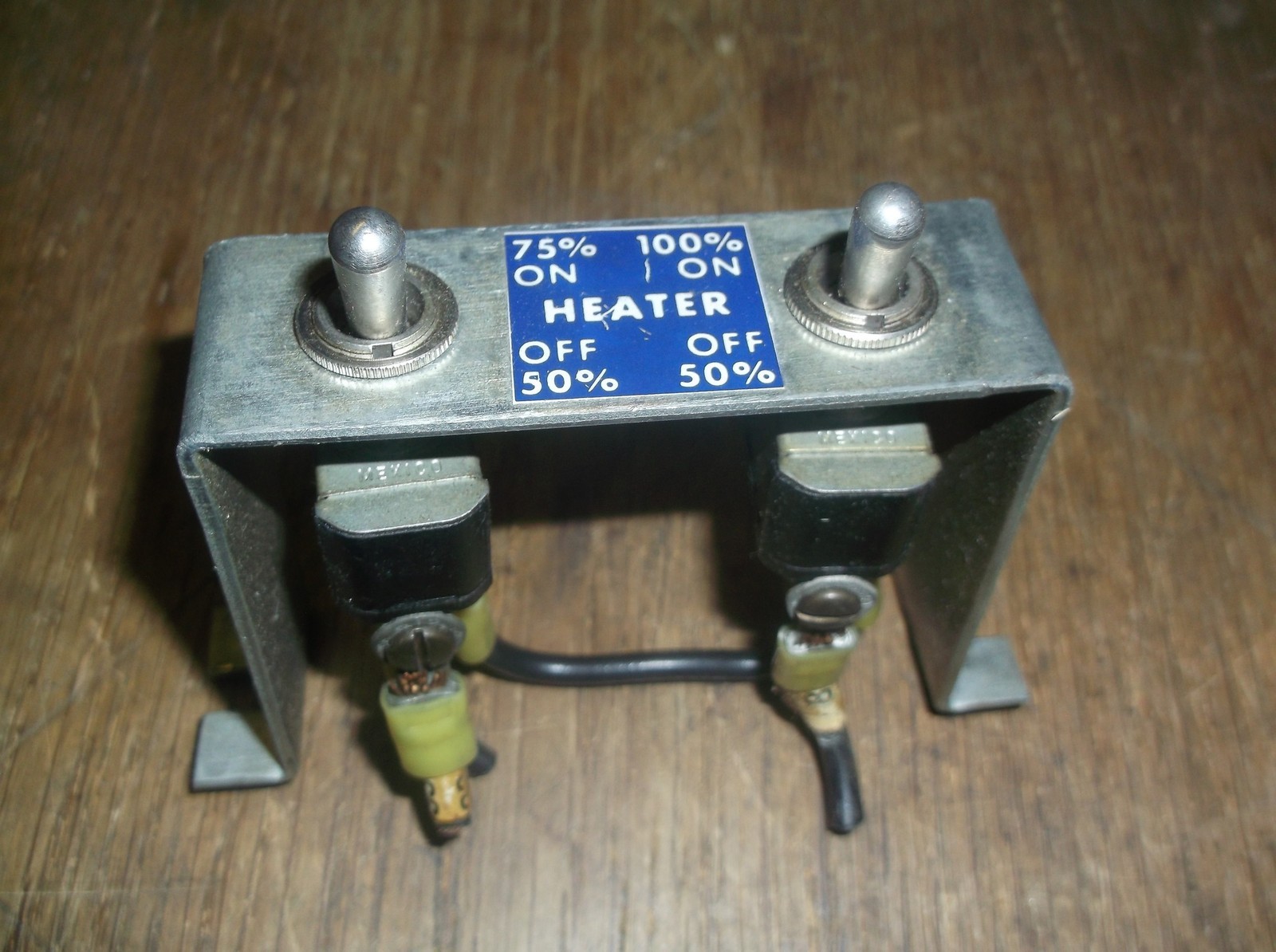 Double Heater Switch Assembly 10A 25V 15A 125V 3/4HP 250VAC 1/2HP 125VAC 4.2AL 1