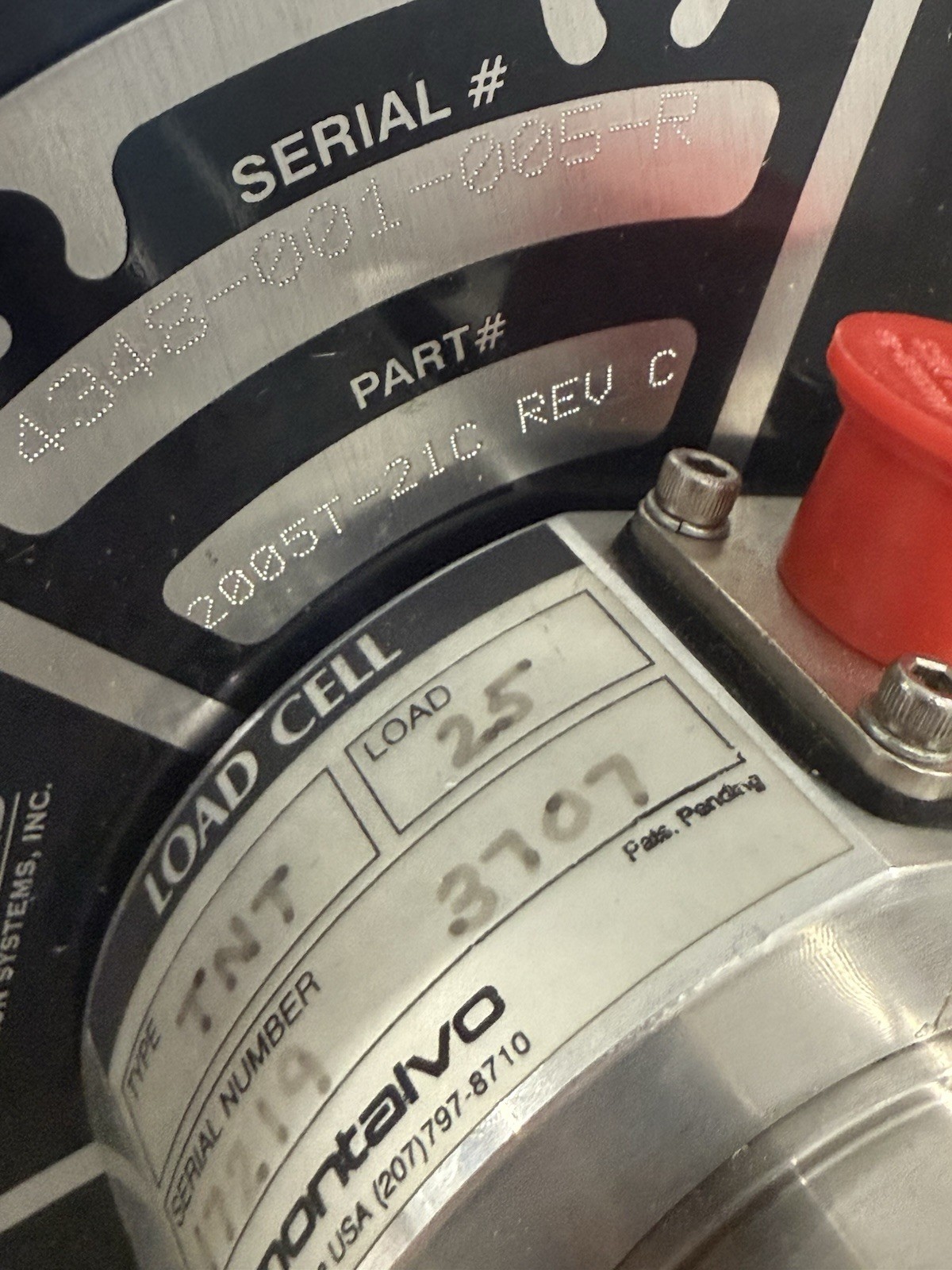 Northfield Automation Narrow Web Tension Roll Transducer Montalvo TNT Load Cell
