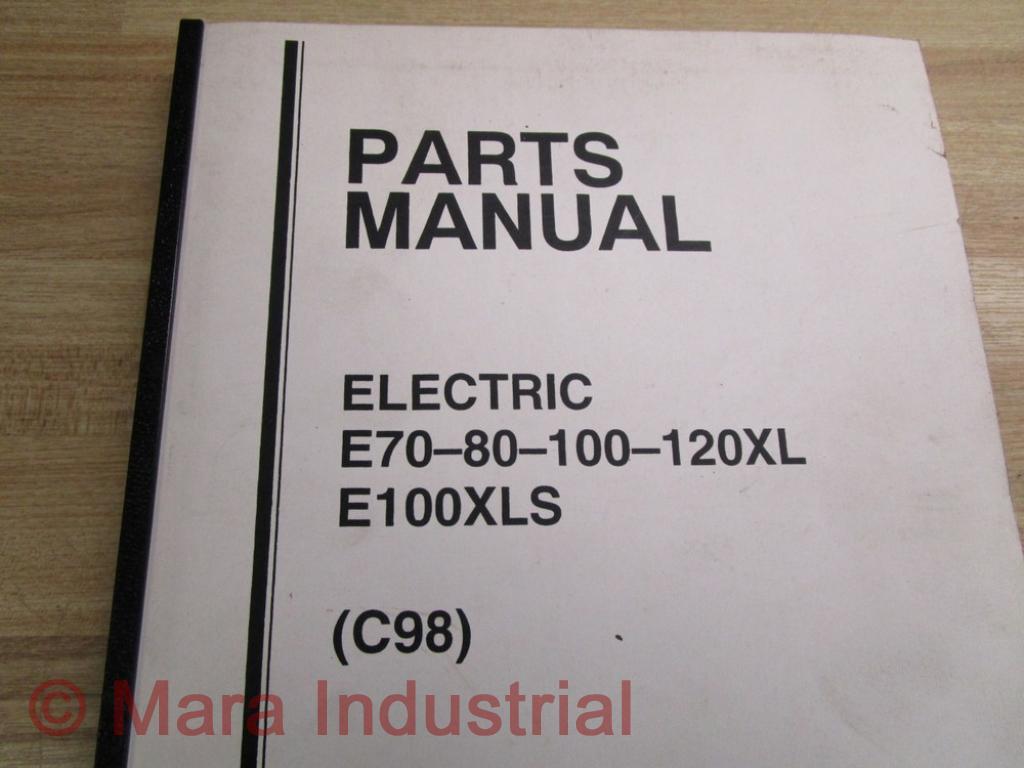 Hyster 852410 Parts Manual For E70-80-100-120XL Hy-852410