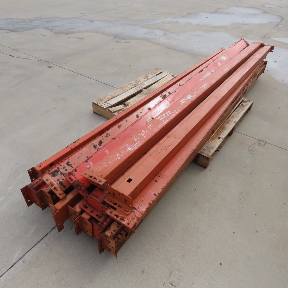 42″ Shaved Pin/Teardrop Warehouse Pallet Racking Beam Upright Decking 12-Section