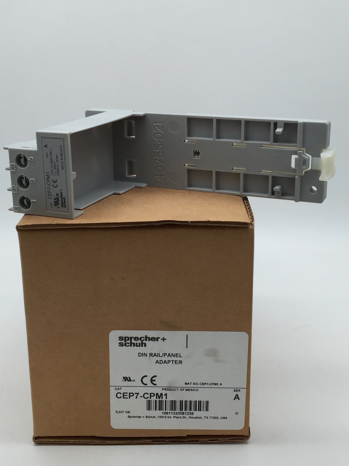 Sprecher + Schuh CEP7-CPM1 Din Rail Panel Adapter