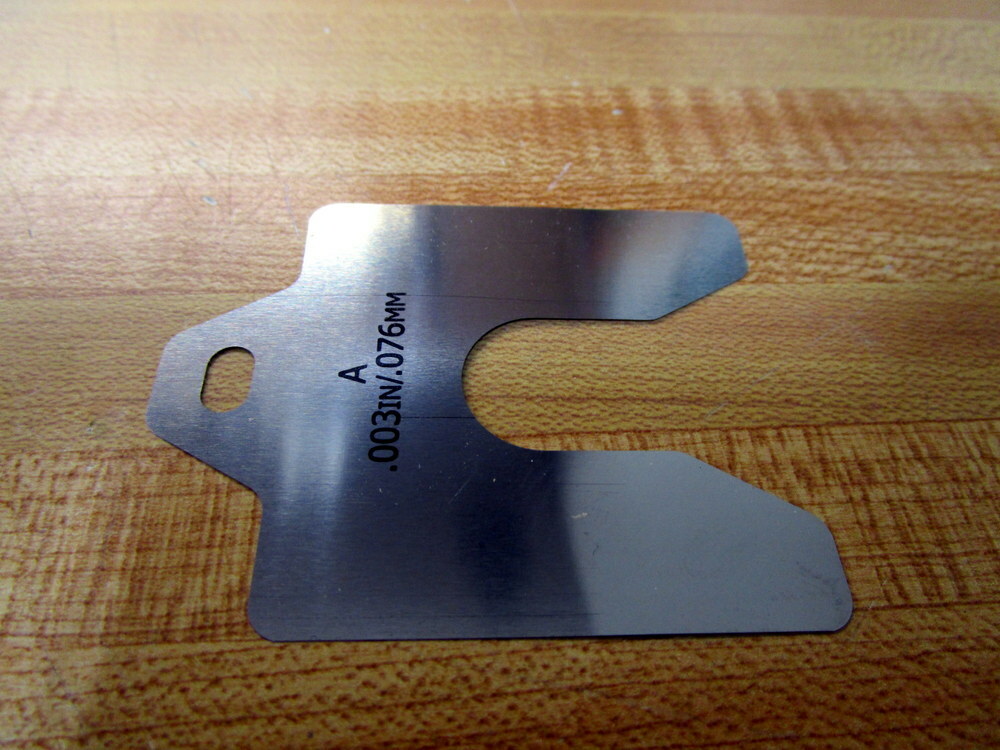 Maudlin Products MSA003 Slotted Shims .003IN/.076MM (Pack of 60)