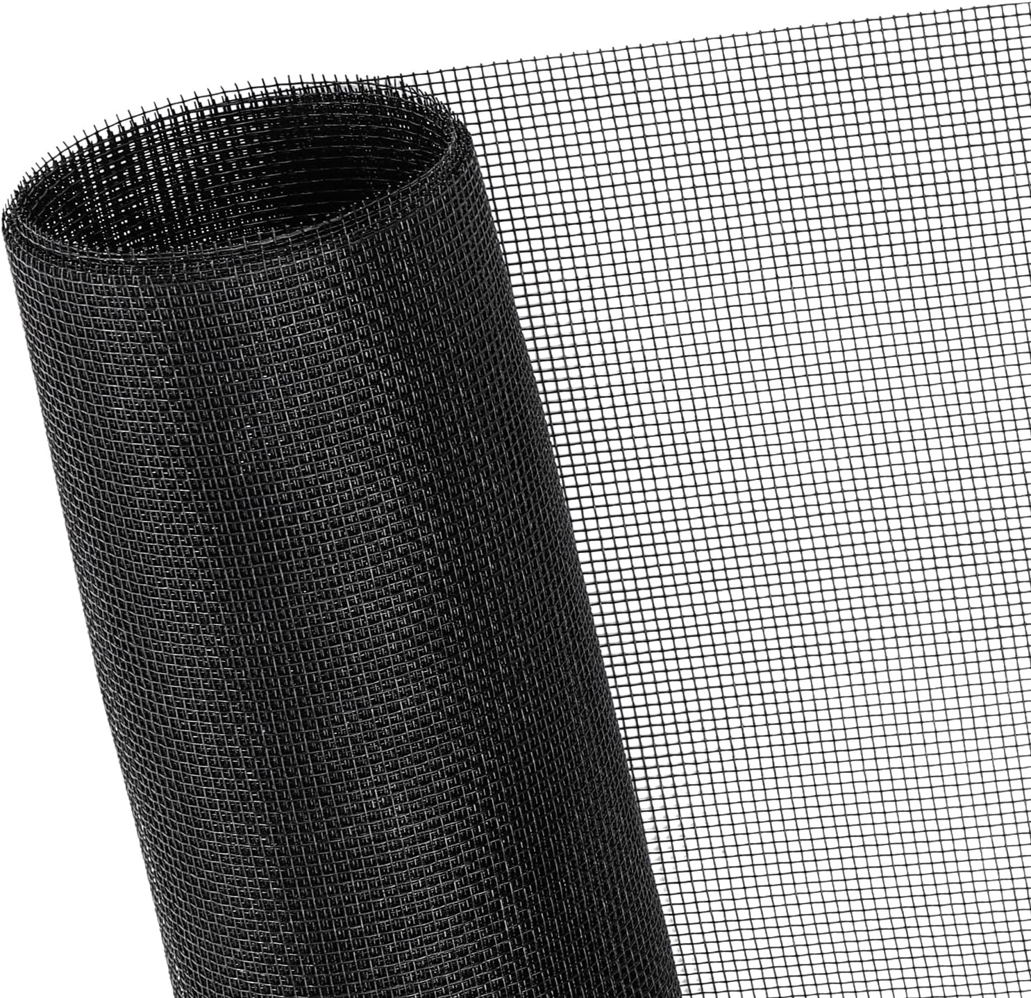 48″x102″ Window Screen Mesh, Fiberglass 48"x102", Black
