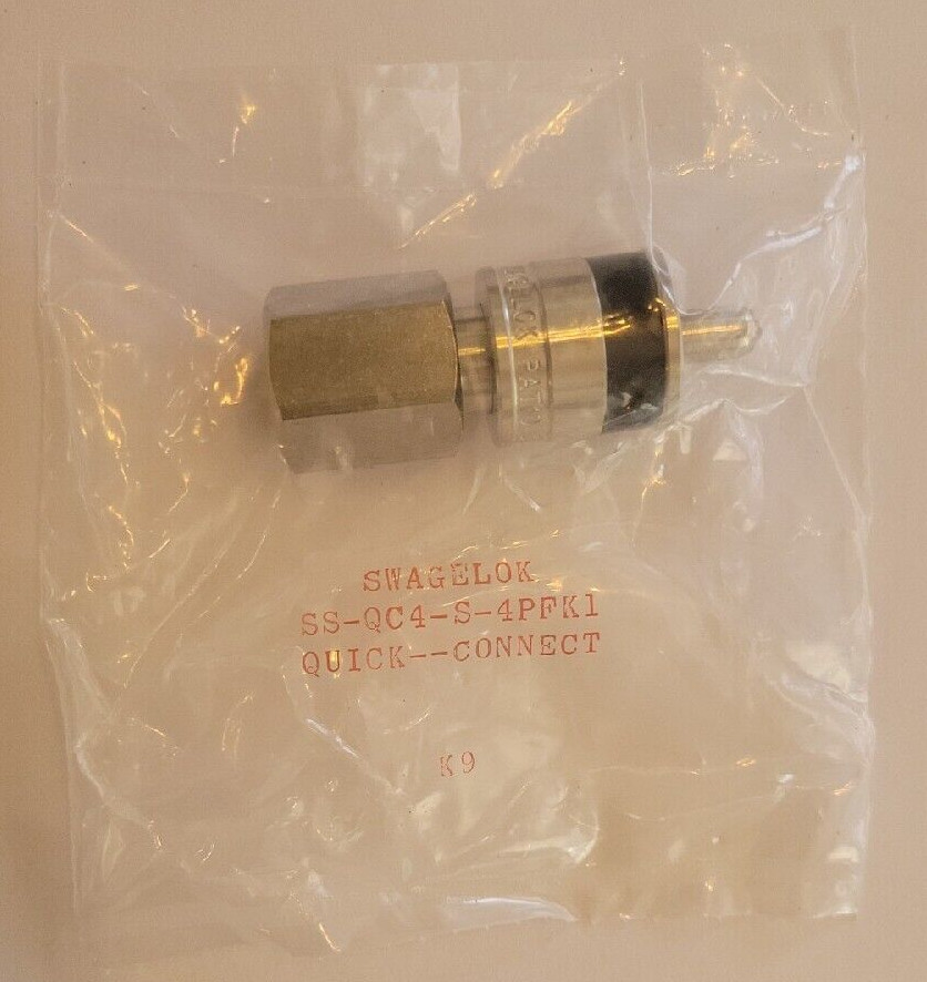 NEW GENUINE Swagelok SS-QC4-S-4PFK1 Stainless Steel Quick Connect FREE SHIPPING