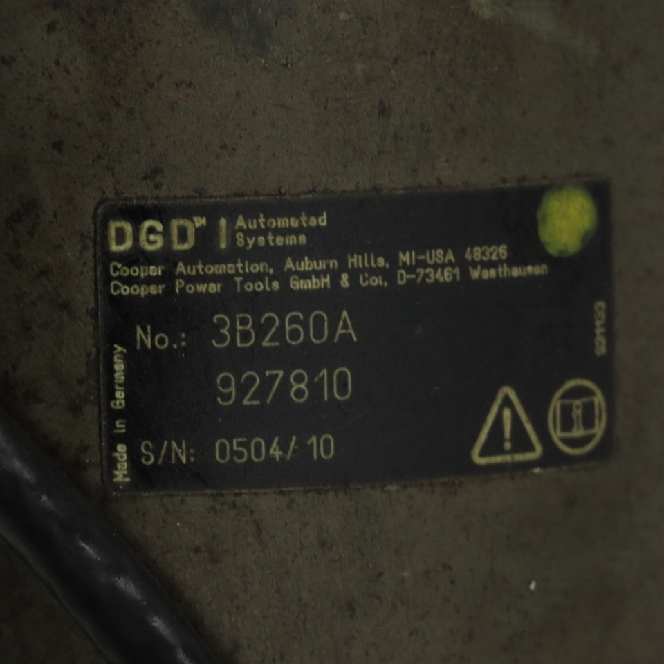 DGD Cooper Tools 3B260A 927810 3K2M Electric Nutrunner 15/16″Splined Shaft 300Nm