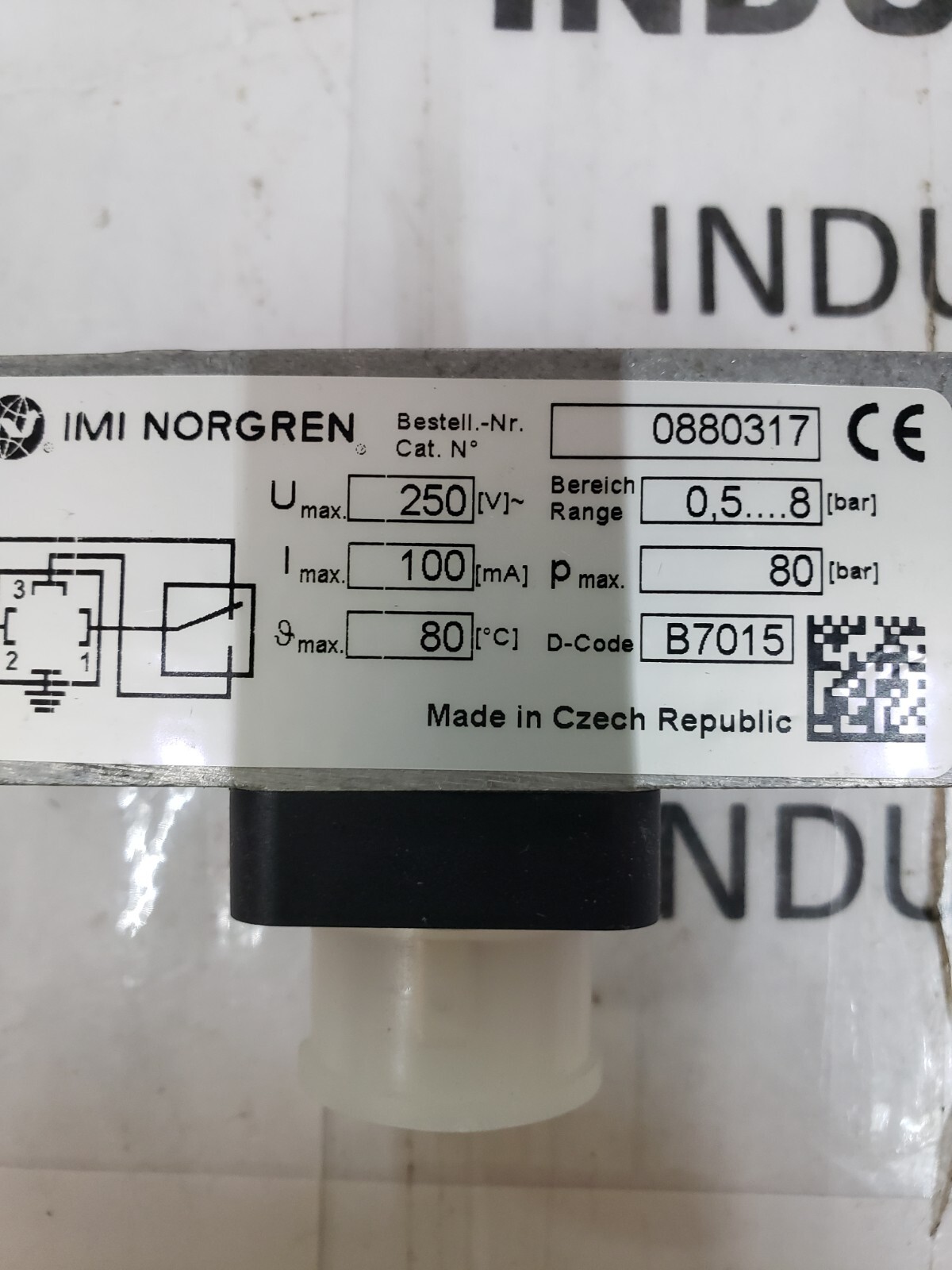 IMI NORGREN 0880317 DRUVKSCHALTER PRESSURE SWITCH