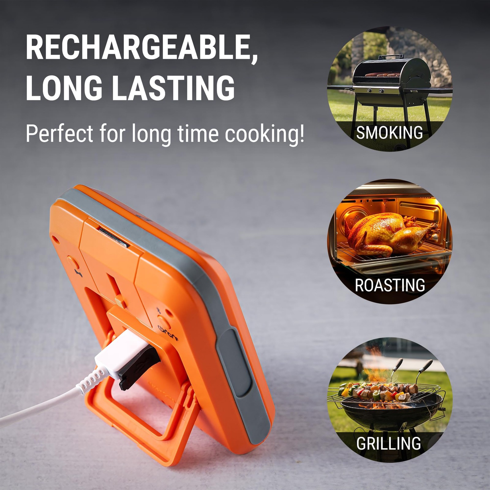 ThermoPro 650 ft Bluetooth Meat Thermometer with 2 Probes, Meat Thermometer D…