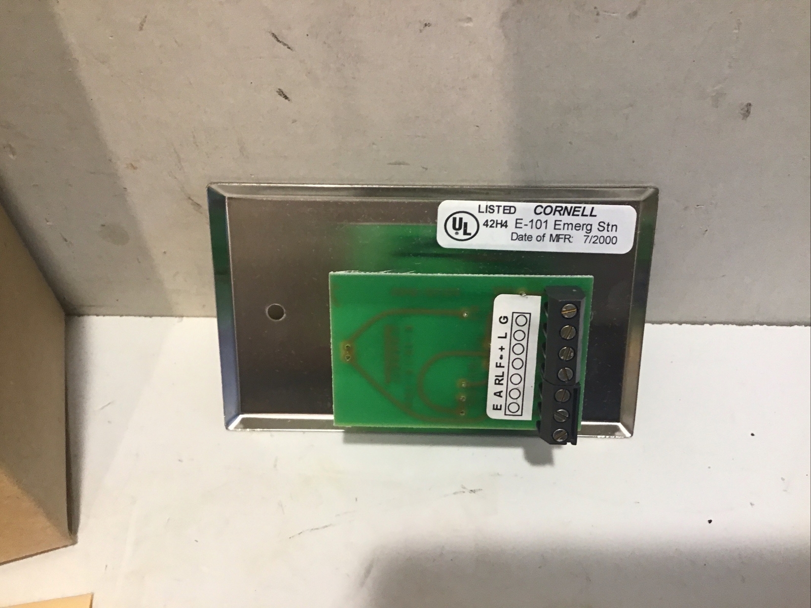 CORNELL COMMUNICATIONS E-101 / E101 Call Help Button