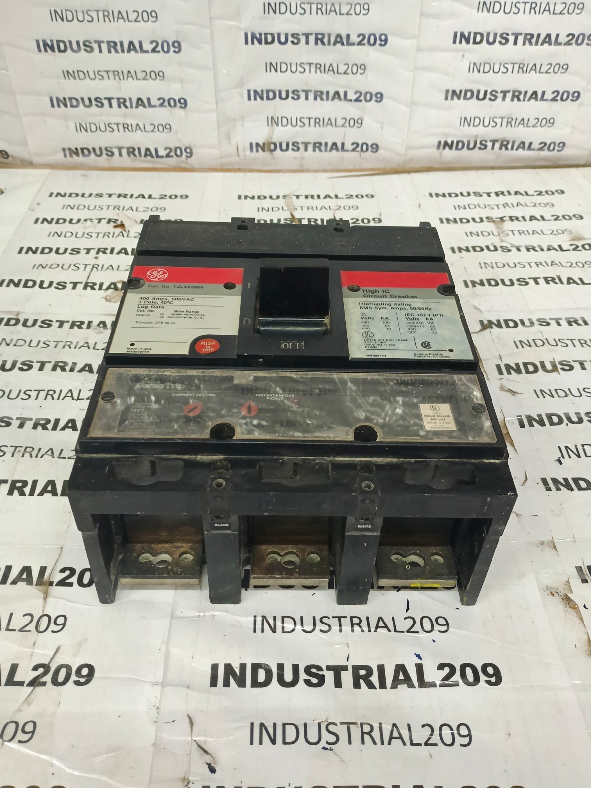 GE TJL4V2604 400A BREAKER 220/240V W/VERSA TRIP UNIT