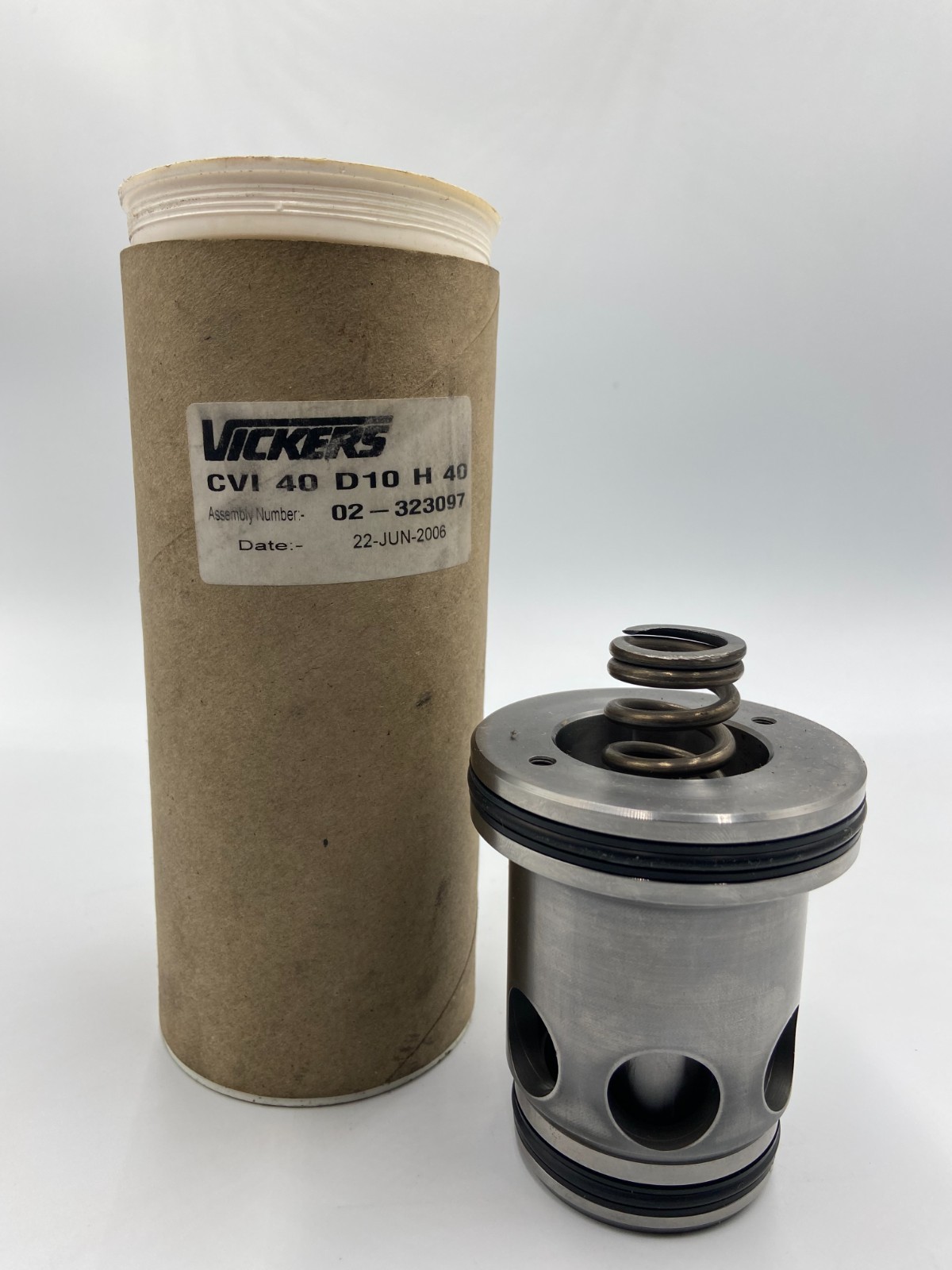 Vickers – Cartridge Valve Insert – 02-323097, CVI 40 D10 H 40 – Genuine – New
