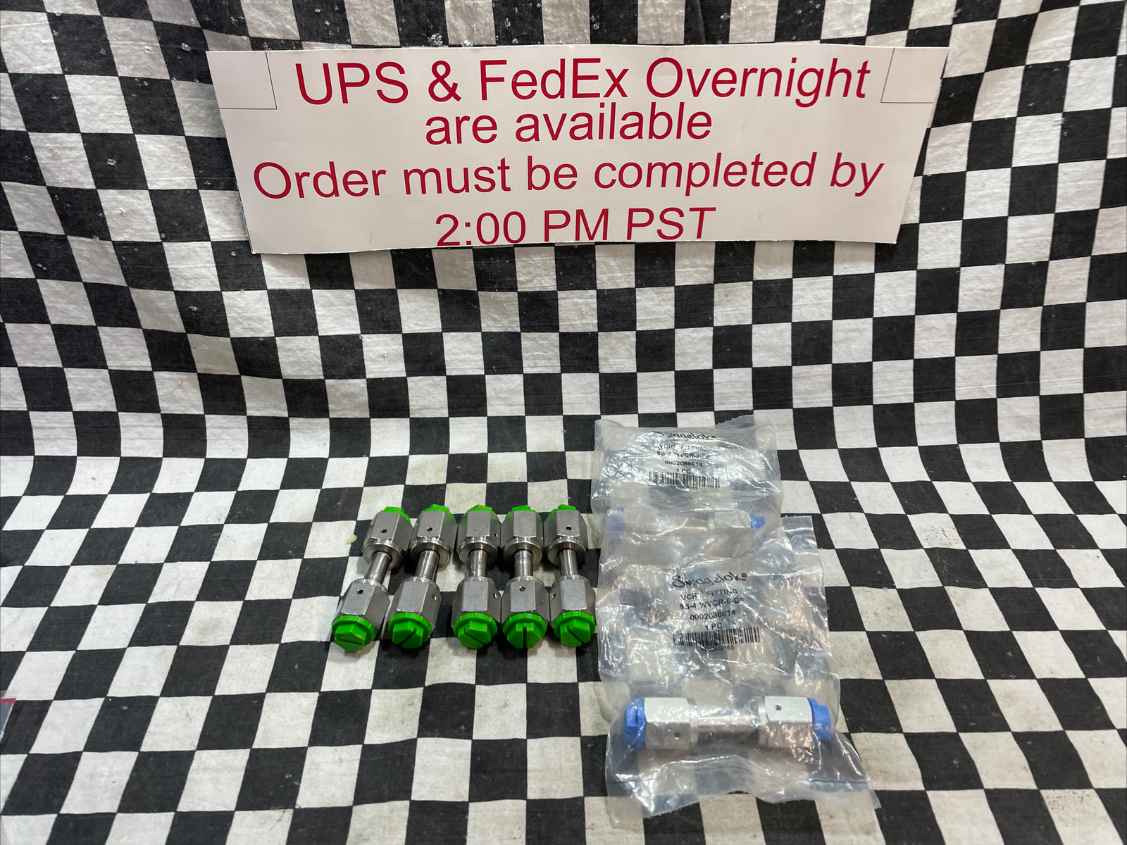 SWAGELOK SS-4-WVCR-6-DF, Welded VCR Face Seal, LOT OF 7, SHIPSAMEDAY#ZS05