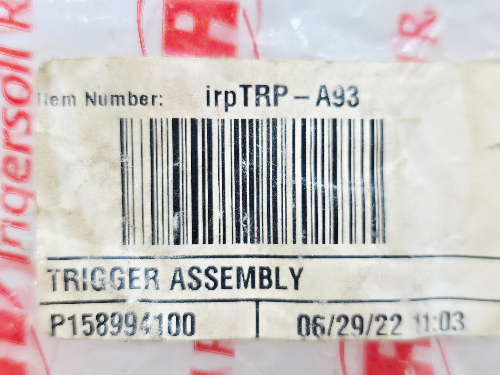Ingersoll Rand TRP- A93 Trigger Assembly Pack of 10