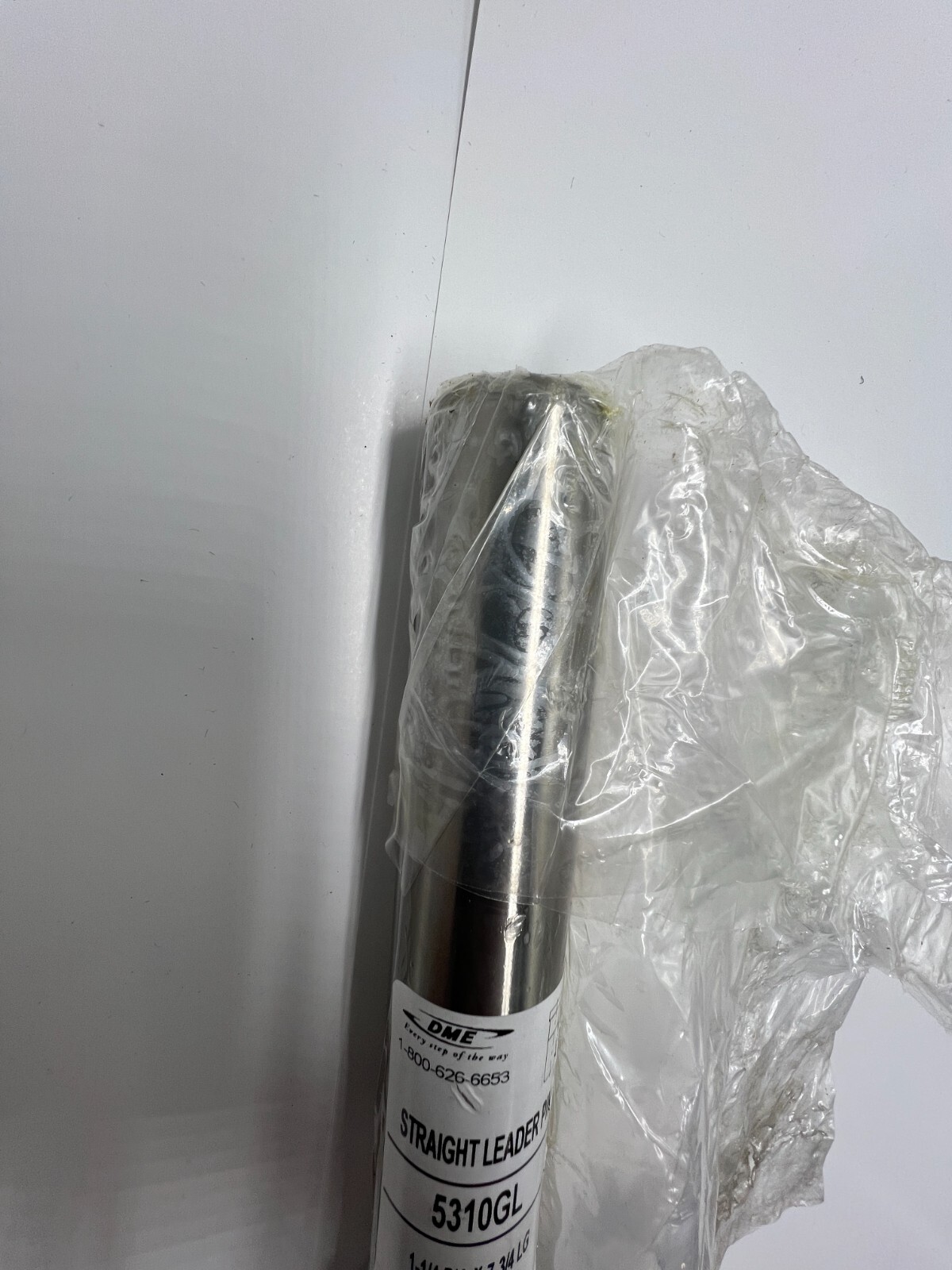 DME 1 1/4″” Diameter x 7 3/4″ Length Straight Leader Pin 5310GL Silver