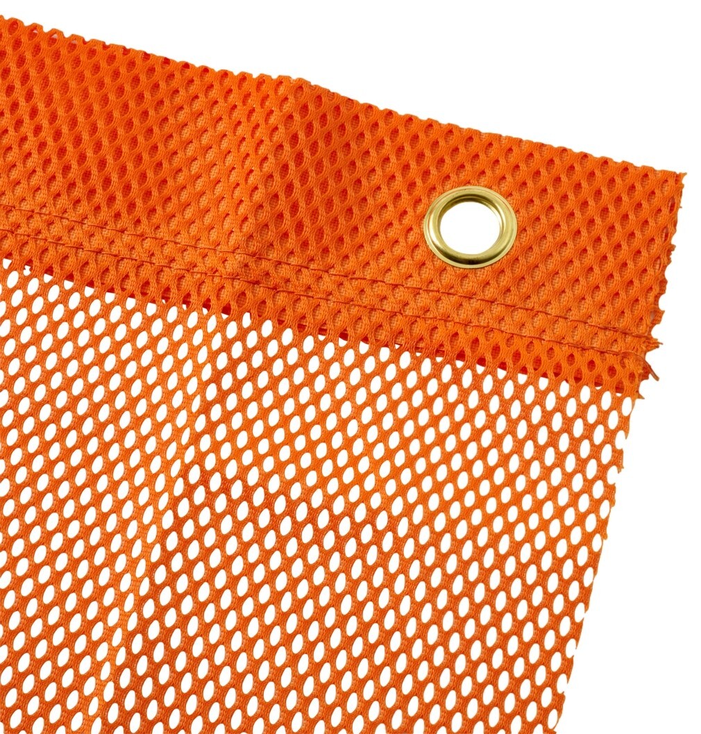 4 Lot RoadPro 1818GO Safety Warning Mesh Flags with Grommets 18″x 18″ – Orange