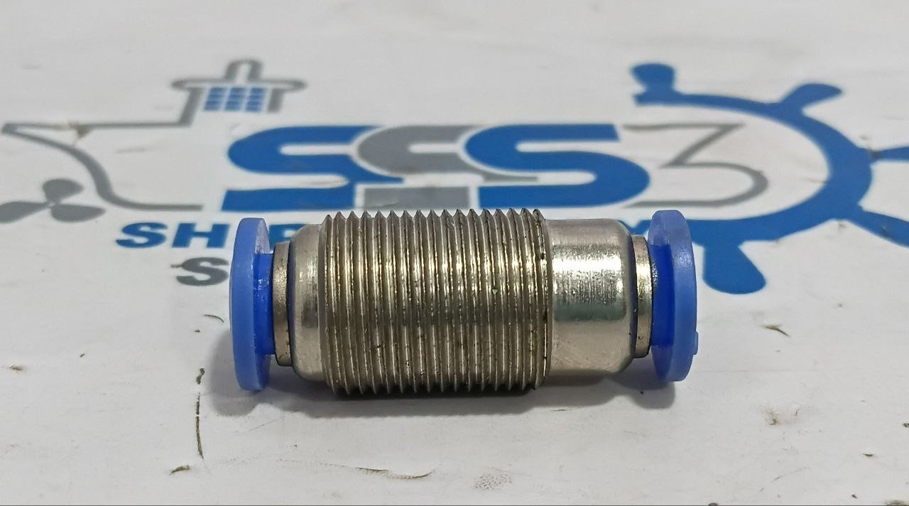 6mm Pneumatic Push In Bulkhead Union Straight Connector (Lot of 5Pcs)