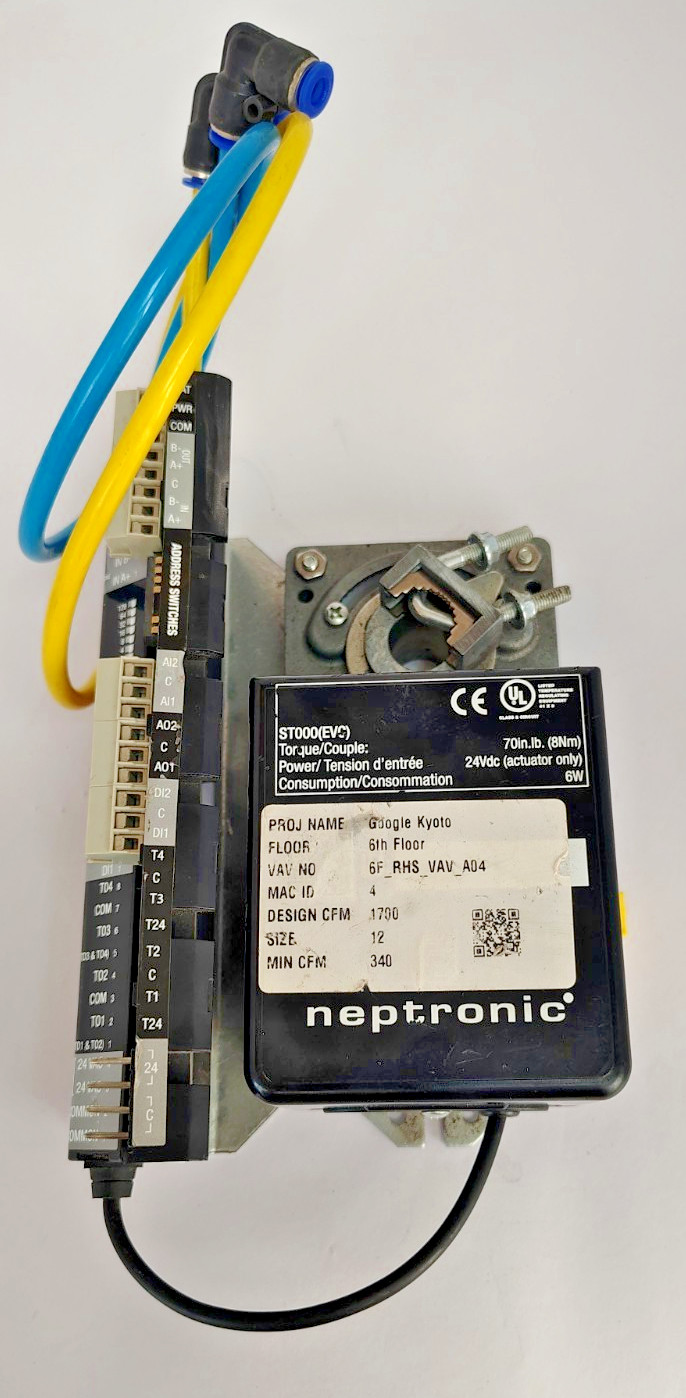 EVCB14NIT0S Neptronic Networkable Variable Air Volume (VAV) Controller.