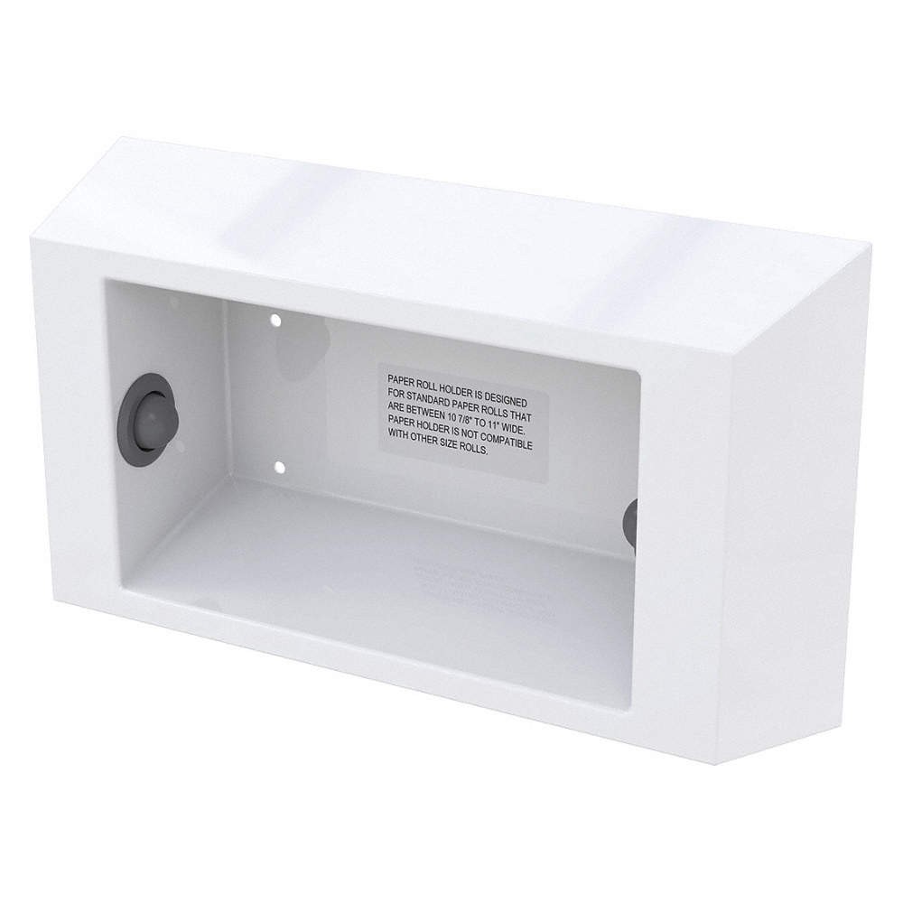 BESTCARE WH1848B Paper Towel Dispenser,(1) Roll,White 53XU70