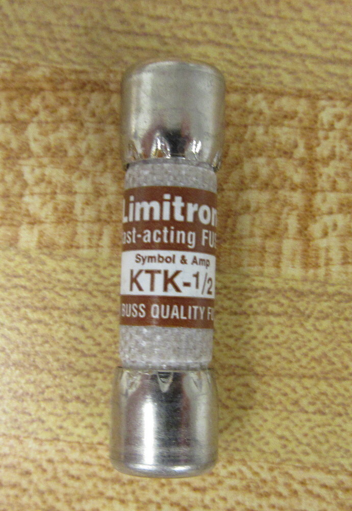 Buss KTK-1/2 Bussmann Fuse Cross Ref 6F129 (Pack of 8)