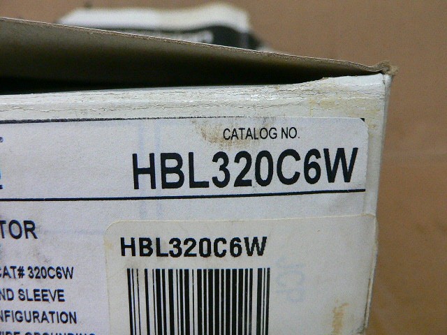 Hubbell Hbl320c6w Pin & Sleeve Connector 20A 250Vac 2Pole 3Wire