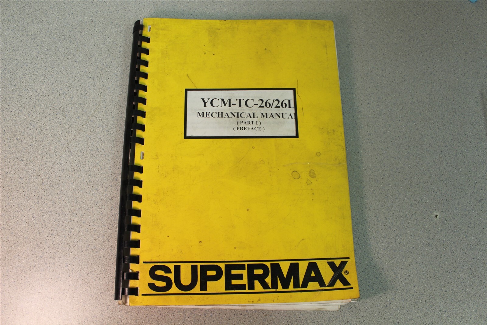 Supermax YCM-TC-26/26L Mechanical Manual opt C26/26L M01-1 *FREE SHIPPING*