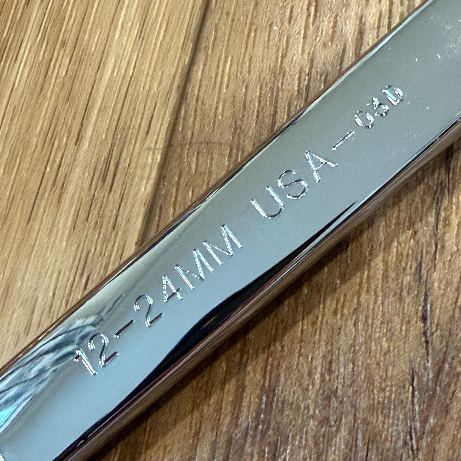 Wright Tool USA 12-24MM Combination Wrench 2.0 12 Point Metric Full Polish 24mm