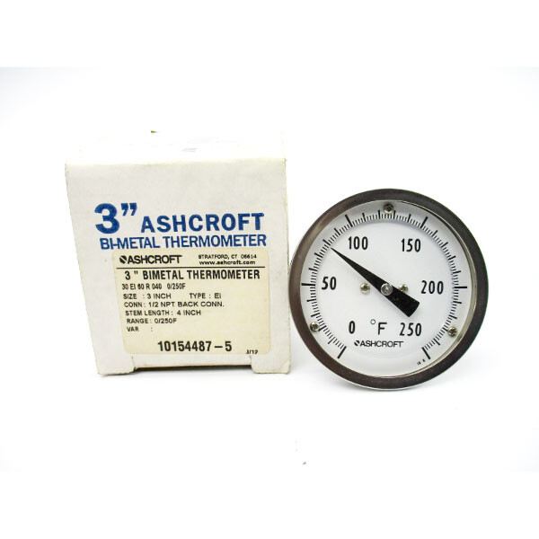 ASHCROFT 30EI60R0400/250F 0/250F 3″ NSMP