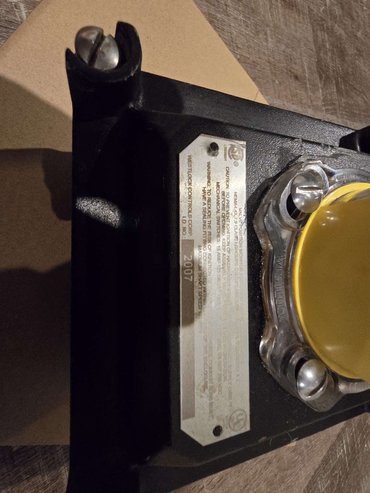 Valve Position Indicator Westlock Controls Valve Positioner 2007X-BY-E10