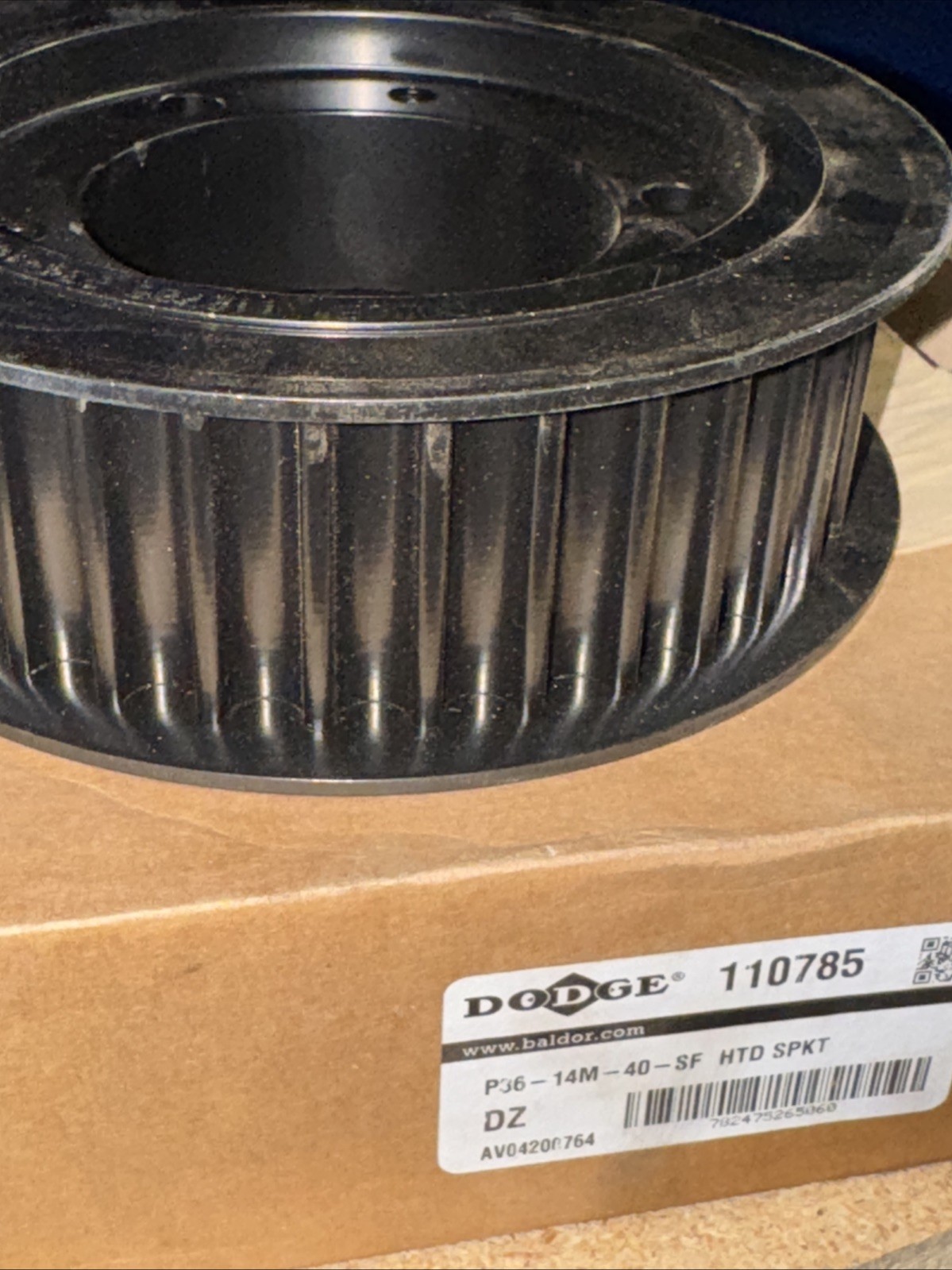 Baldor Dodge,P36-14M-40-SF HTD SPKT,Bearing 110785, New