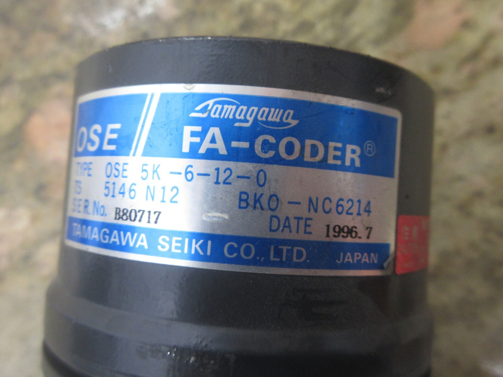 MITSUBISHI MOTOR HA 23C-S HA23C FA CODER OSE 5K-6-12-0 TS 5146 N12 BKO-NC6214