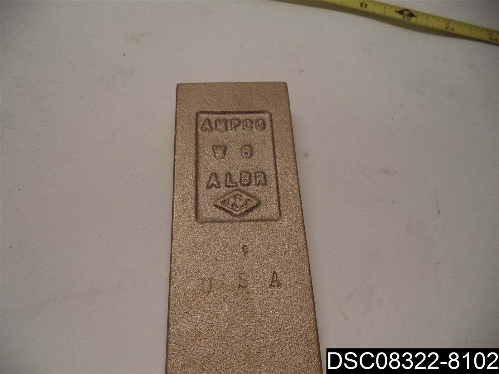 Flange Wedge,Nonsparking,7 x 2 In