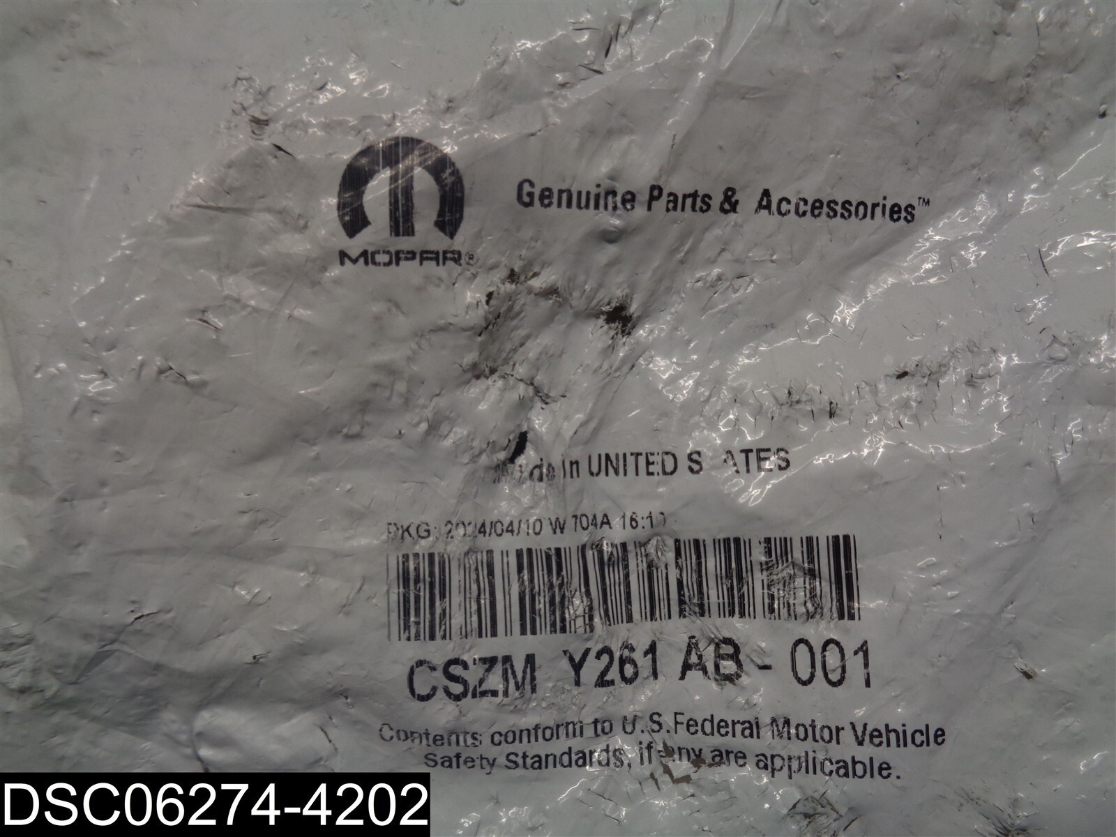 QTY=10: CSZM Y261 AB-001 Mopar Studs
