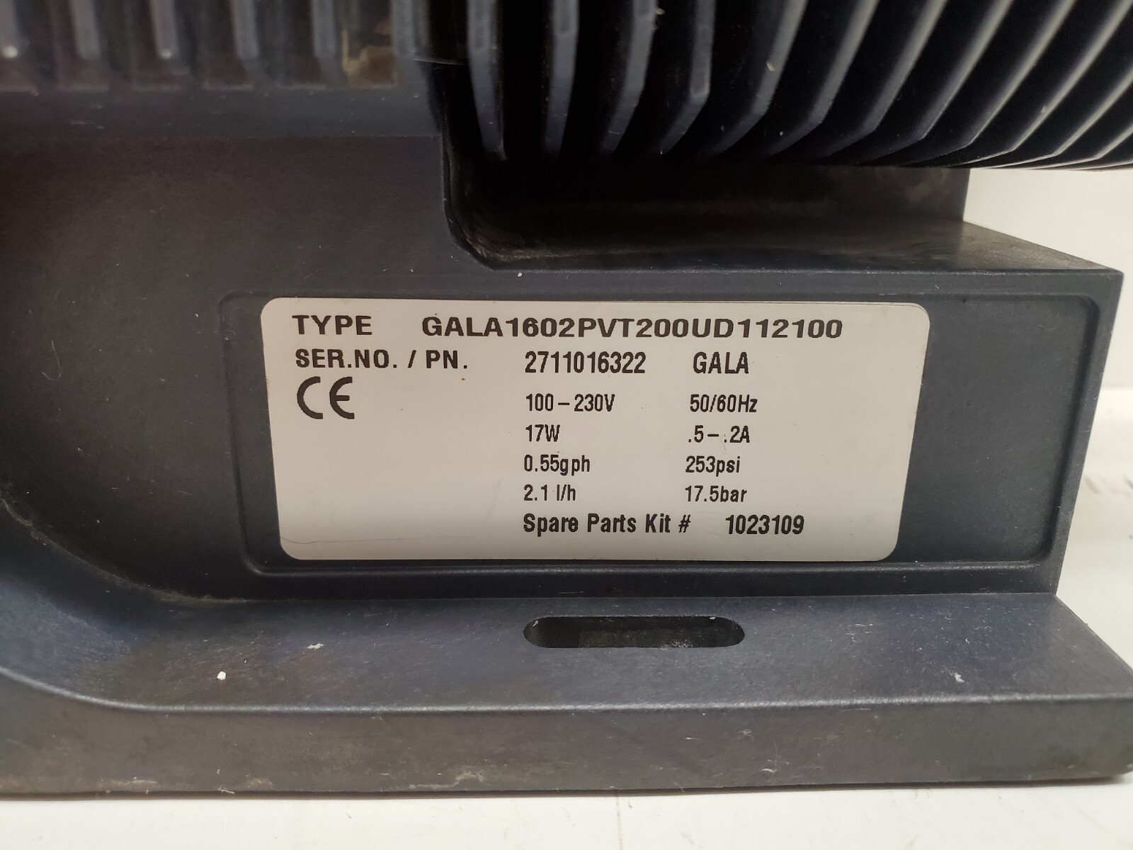 GUARANTEED! PROMINENT METERING DOSING PUMP GALA1602PVT200UD112100 2711016322