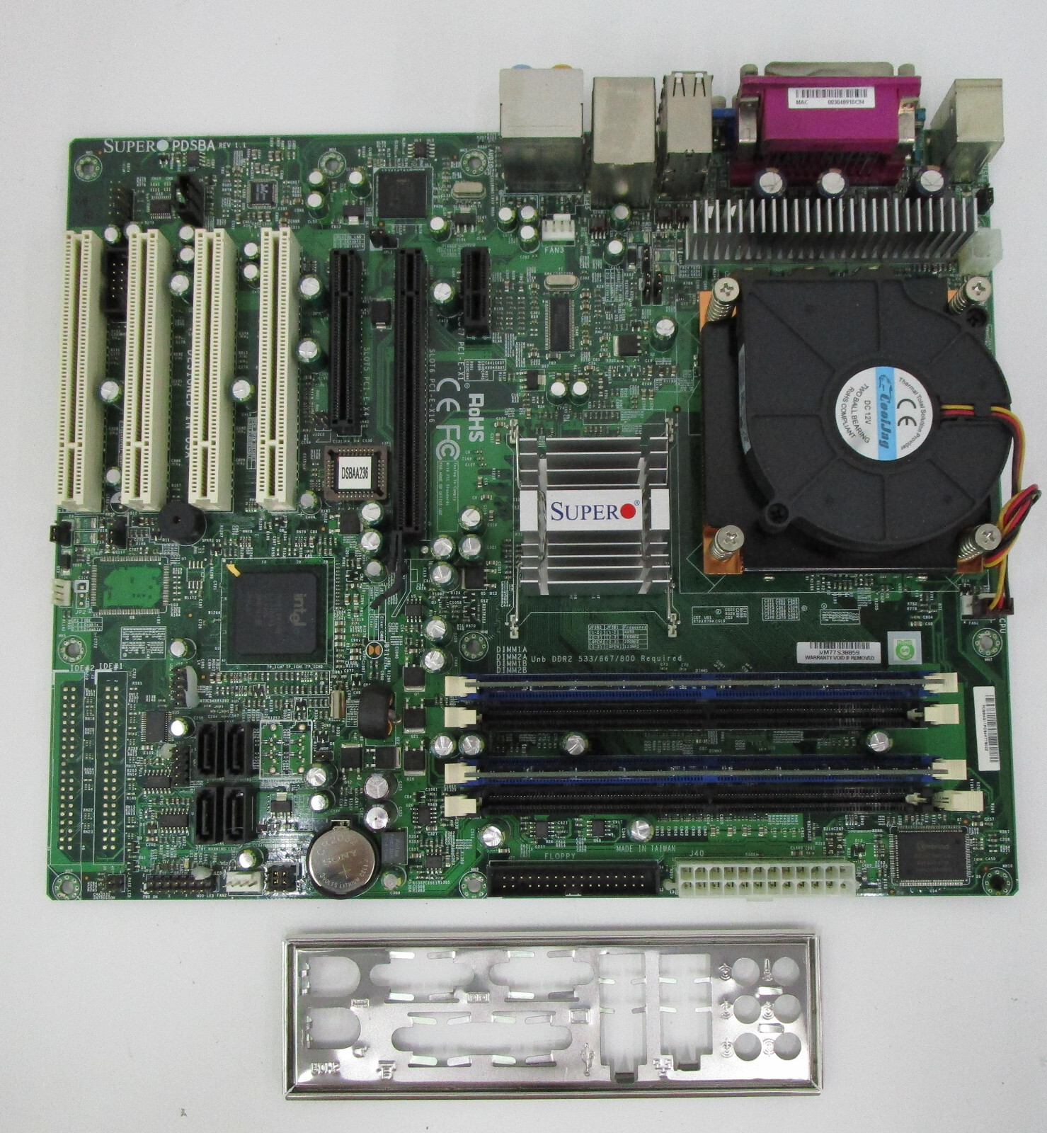 SUPER PDSBA rev 1.1 with CPU 2.13GHz & RAM ‘AS IT IS’