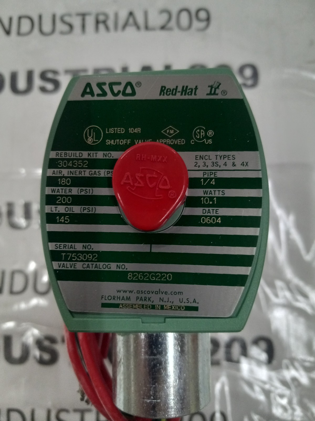 1/4” ASCO 8262G220